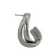 Brass Earring Irregular Hoop 16x25mm