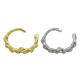 Brass Earring Chain Hoop 12mm
