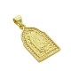 Zircon Brass Charm Religious 13x24mm