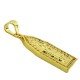 Zircon Brass Charm Religious 13x24mm