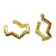 Zircon Brass Ear Cuff 14x15mm/4.5mm