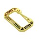 Connettore in Ottone Rettangolare con Zirconi 24x14mm