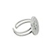 Anillo de Metal Laton Ajustable Flor 16mm