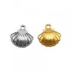 Charm in Metallo Zama Conchiglia 15x12mm