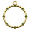 24K Gold Plated/Green