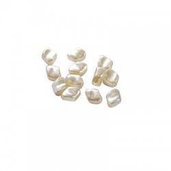 Perle ABS Irrégulière 7 x 9 mm Ø 1.2 mm