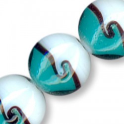 Murano Style Glass Round 16mm