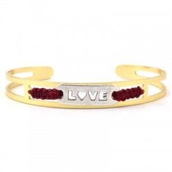 Pulsera de Metal Latón Ajustable 9x60mm