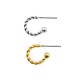 Pendiente Aro de Metal Laton Redondo 11mm
