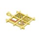 Colgante de Metal Laton Cuadrado ''LOVE'' con Circonitas 17mm