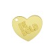 Plexi Acrylic Pendant Heart "Be Bold" 25x21mm