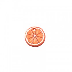 Pendentif Orange en Plexiacrylique 13mm
