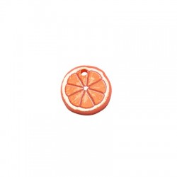 Plexi Acrylic Charm Orange 13mm