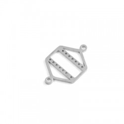 Connettore in Acciaio Inossidabile 316 Esagono 12x10mm con 14 Fori
