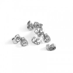 Papillon pour Boucles d'Oreilles 6x4mm en Acier Inoxydable