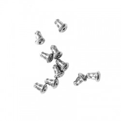 Stainless Steel 304 Earring w/ Back Safety 6x4mm