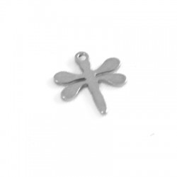 Stainless Steel 304 Charm Dragonfly 10x11mm