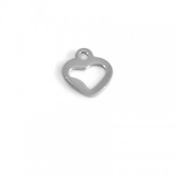 Stainless Steel 304 Charm Heart 9mm