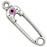 999° Silver Antique Plated/Pink/Black