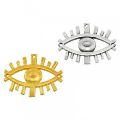 Brass Connector Eye 19x15mm