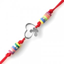 Breloque Cœur avec papillon 11x13mm en Acier Inoxydable 304