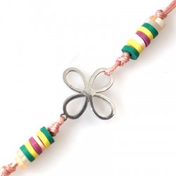 Breloque Fleur 15x17mm en Acier Inoxydable 304