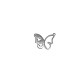 Stainless Steel 304 Charm Butterfly 13x18mm