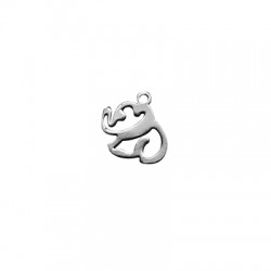 Stainless Steel 304 Charm Elephant 15x12mm