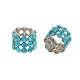 Tube with Strass 10x12mm