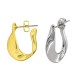 Brass Earring Hoop with Safety Back 18x19mm