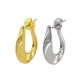 Orecchino in Metallo Ottone a Cerchio con Farfallina 18x19mm