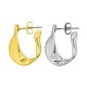 Brass Earring Hoop w/ Safety Back 18x19mm