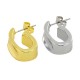 Brass Earring Hoop w/ Safety Back 11x19mm