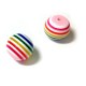 Resin Bead Round Ball w/ Stripes 20mm