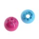 Resin Bead Round Ball w/ Flower 12 mm