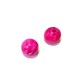 Resin Bead Round Ball w/ Flower 12 mm