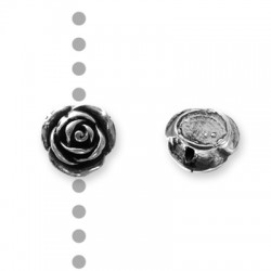 Passant Rose en Métal/Zamac, 15mm (Ø 1.5mm)