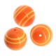 Polyester Bead Round w/ Stripes 20mm