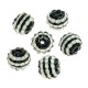 Resin Stone Bead Round Ball w/ Wild Effect 12mm