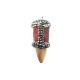 Snake Leather Tooth Pendant 14x70mm with Strass