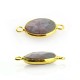 Brass Oval Setting 14x19mm With Egg Yellow Stone