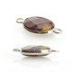 Brass Oval Setting 14x19mm With Egg Yellow Stone