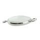 Monture Ronde en Laiton 15 mm avec Pierre onyx Blanc