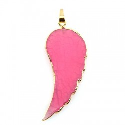 Pendentif en Agate aile D'Ange 15 x 30 mm