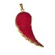Agate Pendant Angel Wing 15x30mm