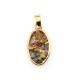 Geodes Pendant Oval 16x25mm with Stones