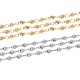 Brass Chain w/ Round Beads 3x7mm