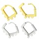 Orecchino in Metallo Ottone Rombo con 5 Anellini 14mm