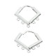 Orecchino in Metallo Ottone Rombo con 5 Anellini 14mm
