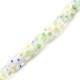 Millefiori Glass Bead Rectangular 10x12mm (34pcs)